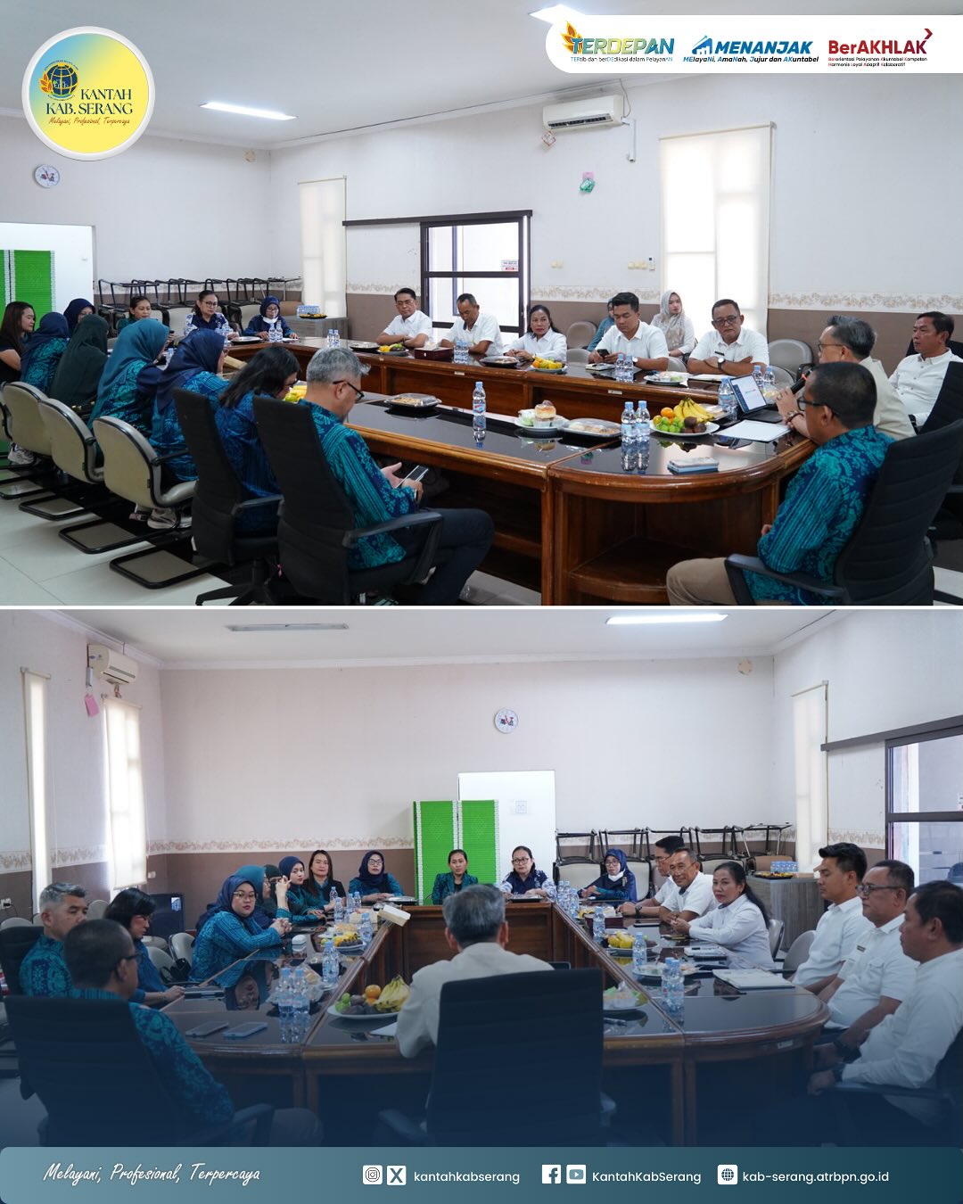 koordinasi dan membangun komunikasi yang sehat antara Kantor Pertanahan Kabupaten Serang dengan para Pejabat Pembuat Akta Tanah (PPAT) di wilayah Kabupaten Serang