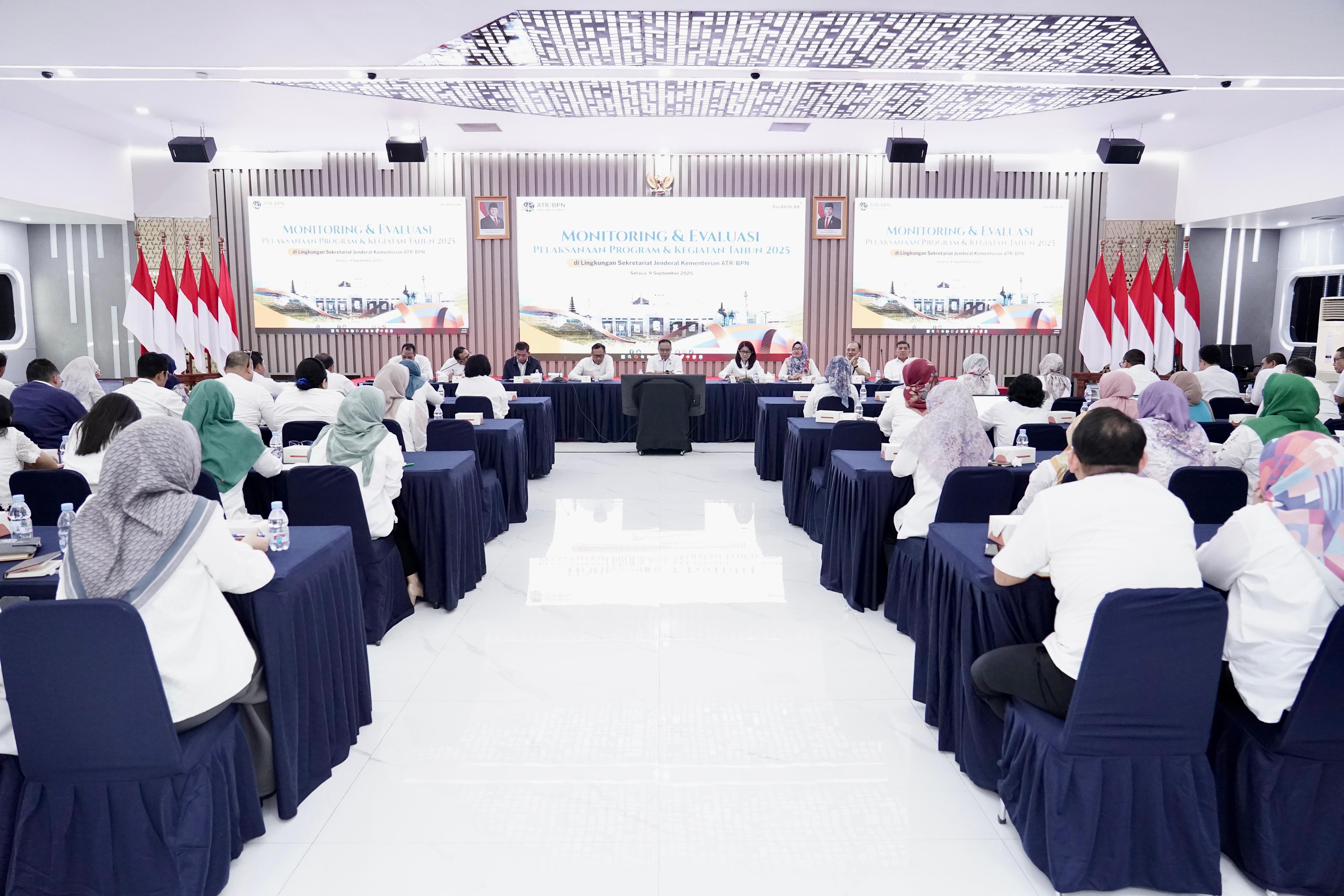 Jadi Pendukung Kerja Direktorat Teknis, Sekjen Kementerian ATR/BPN Imbau Jajaran Bekerja Maksimal di Tengah Efisiensi