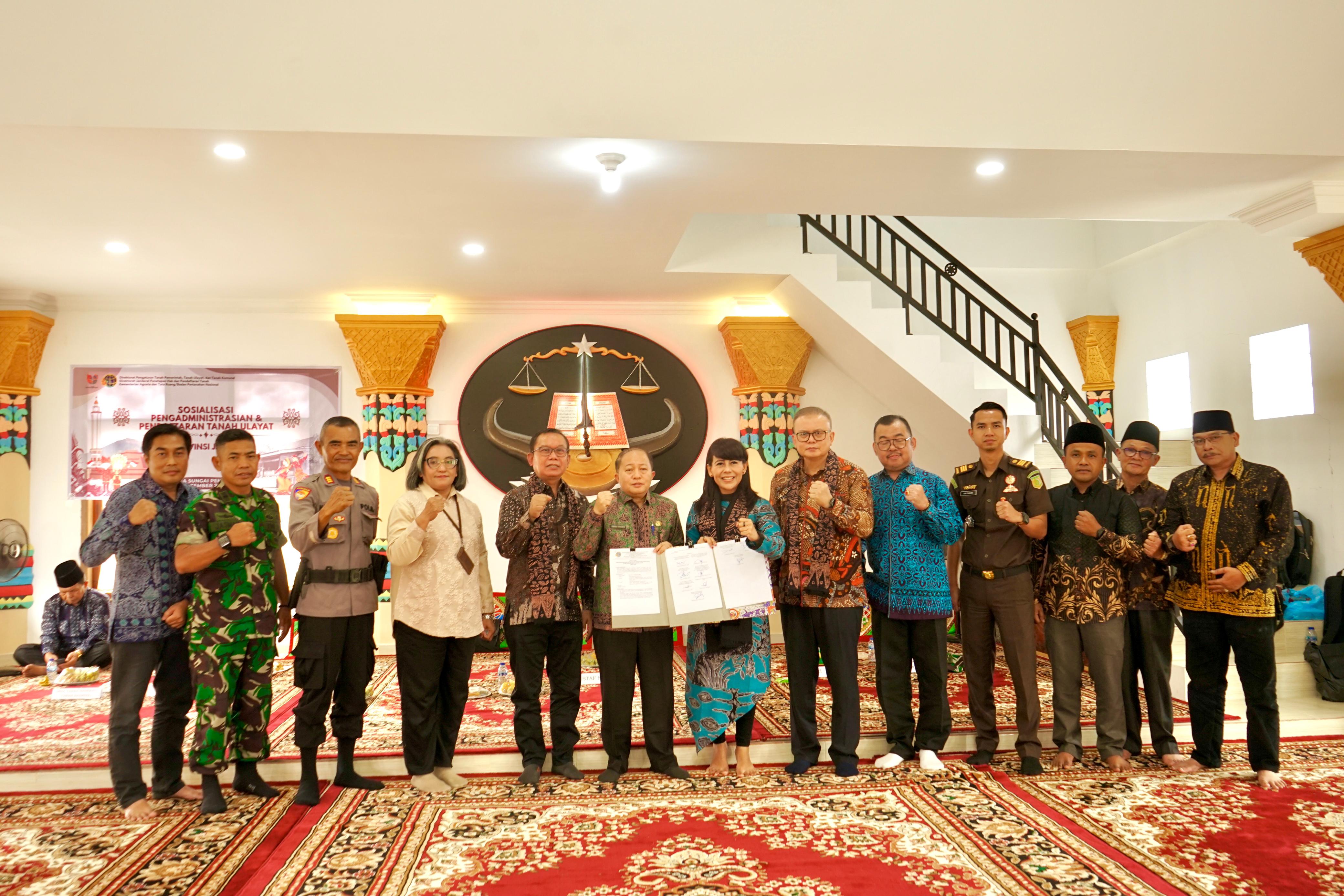 Kementerian ATR/BPN Jaga Eksistensi Hak Adat Lewat Pendaftaran Tanah Ulayat di Jambi