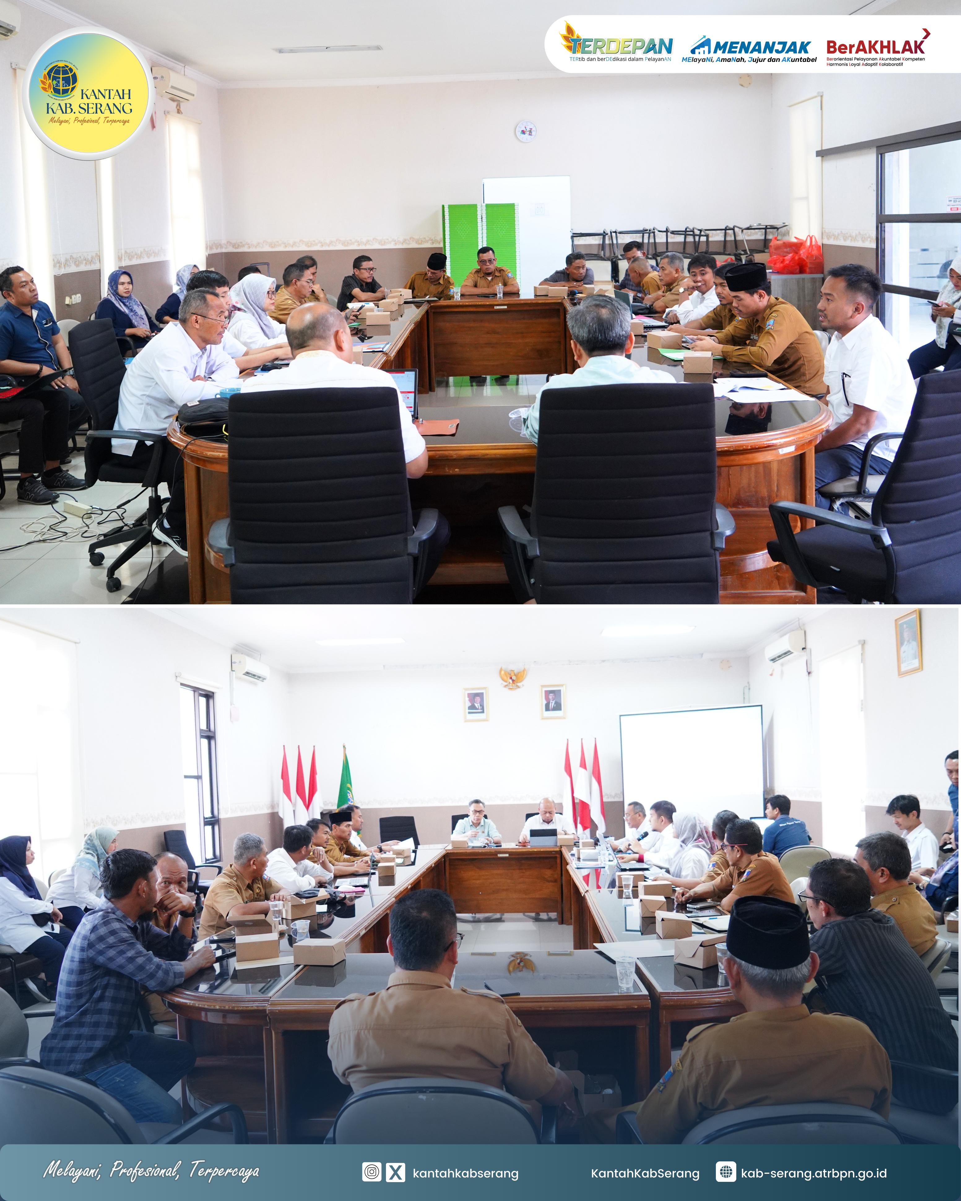 Rapat Koordinasi Sisa Bidang Tanah Pengadaan untuk Pembangunan Tanggul Sungai Ciujung