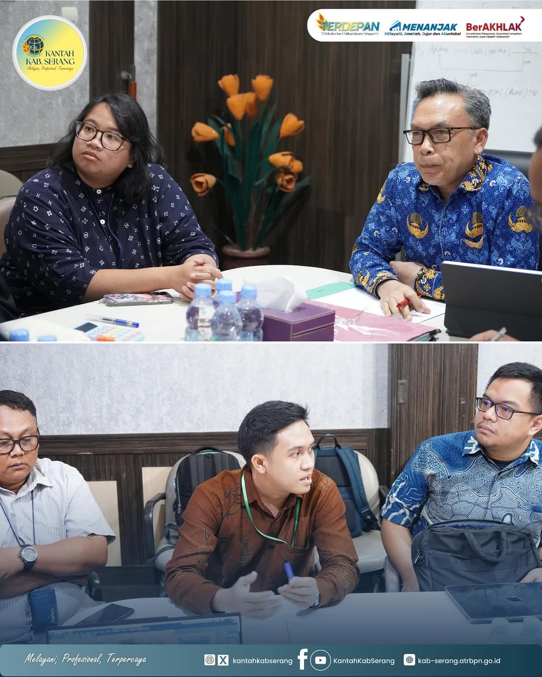 Kepala Kantor Pertanahan Kabupaten Serang membuka ruang audiensi terkait overlapping bidang tanah