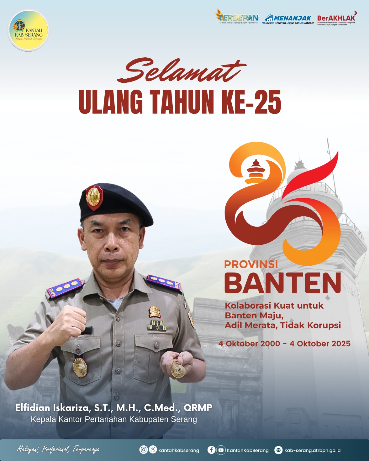 Selamat Ulang Tahun ke-25 Provinsi Banten