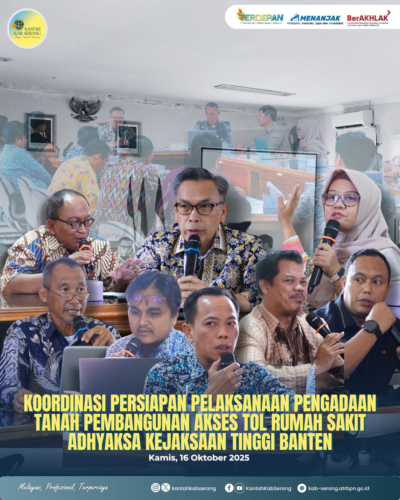 rapat koordinasi persiapan pelaksanaan pengadaan tanah