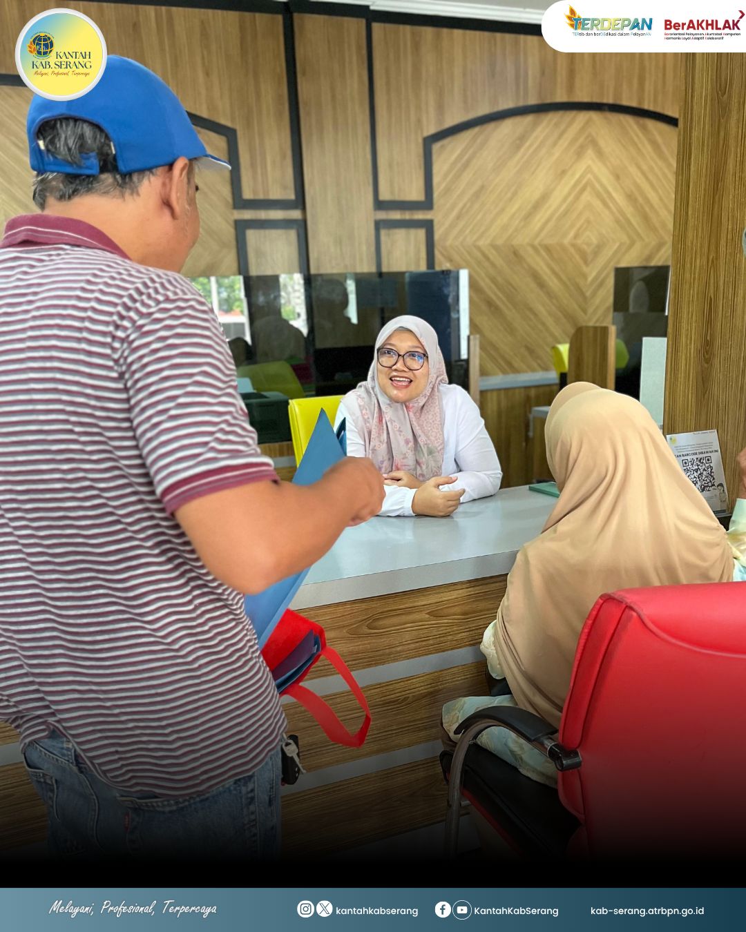 Kantor Pertanahan Kabupaten Serang hari Sabtu tanggal 15 November 2025 membuka layanan PELATARAN