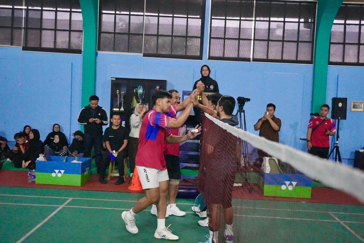 Ikuti Kejuaraan Bulutangkis HUT ke-54 KORPRI, Kementerian ATR/BPN Melaju ke Semifinal