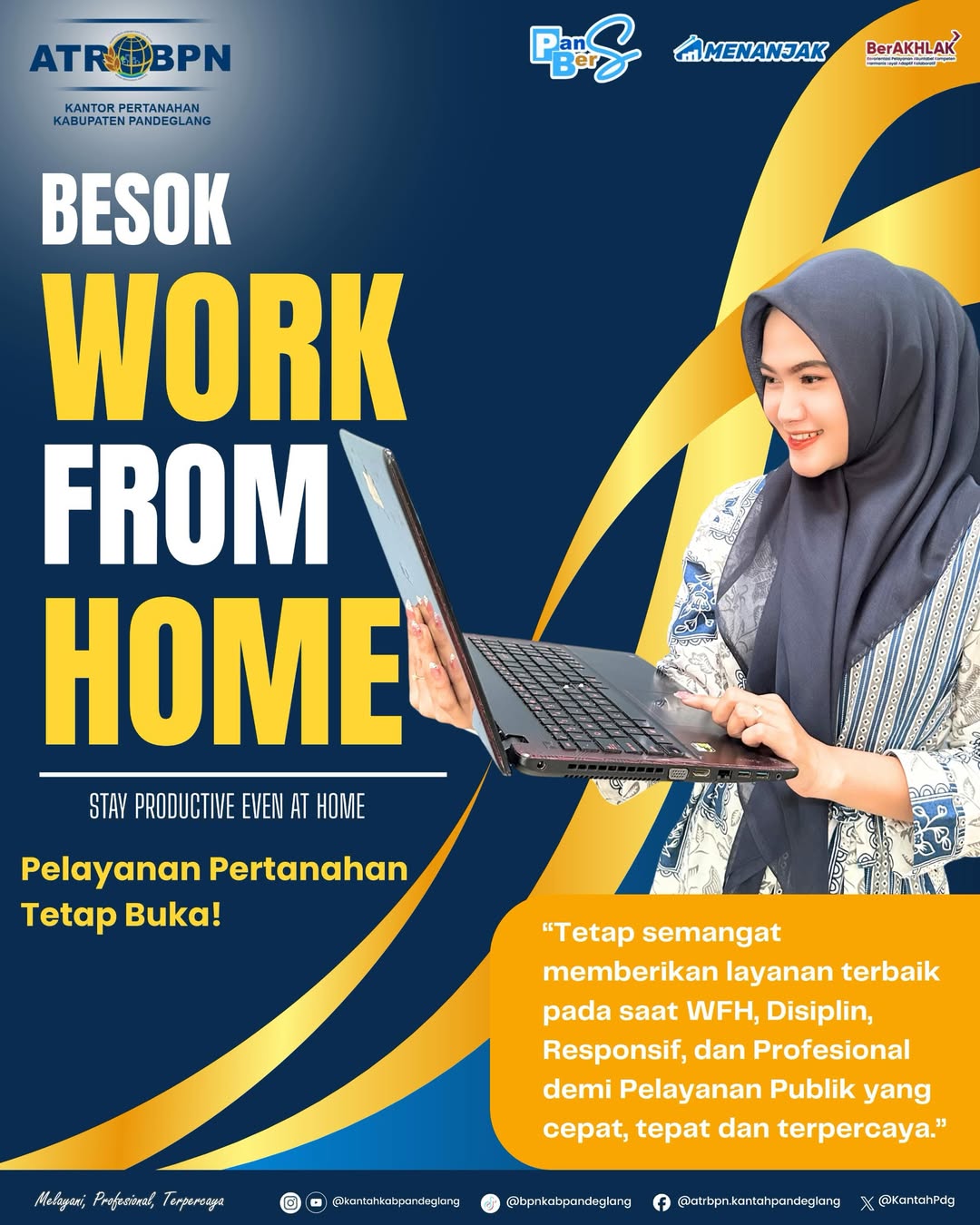 Tetap Produktif, Tetap Melayani Sepenuh Hati